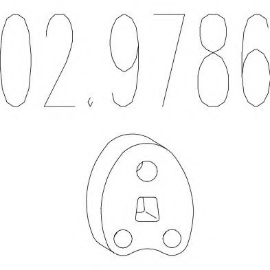 MTS 02.9786 Rubber Buffer, silencer